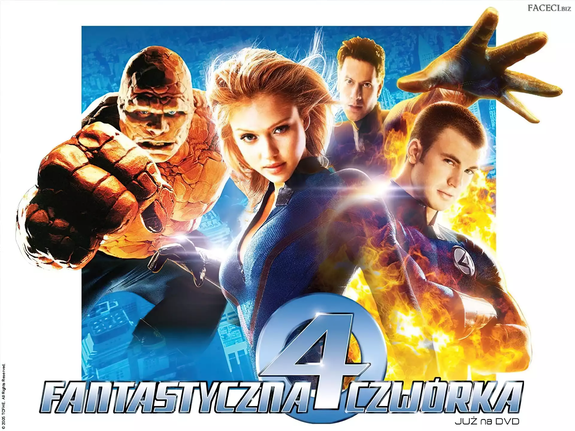 Ioan Gruffudd, Jessica Alba, Michael Chiklis, Fantastic Four 1, Chris Evans